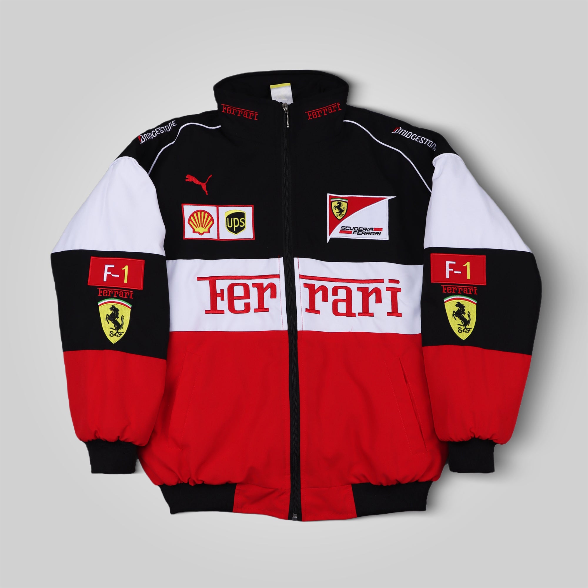 Ferrari Racing Jacket - White - Circuit Vintage