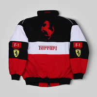 Ferrari Racing Jacket - White - Circuit Vintage