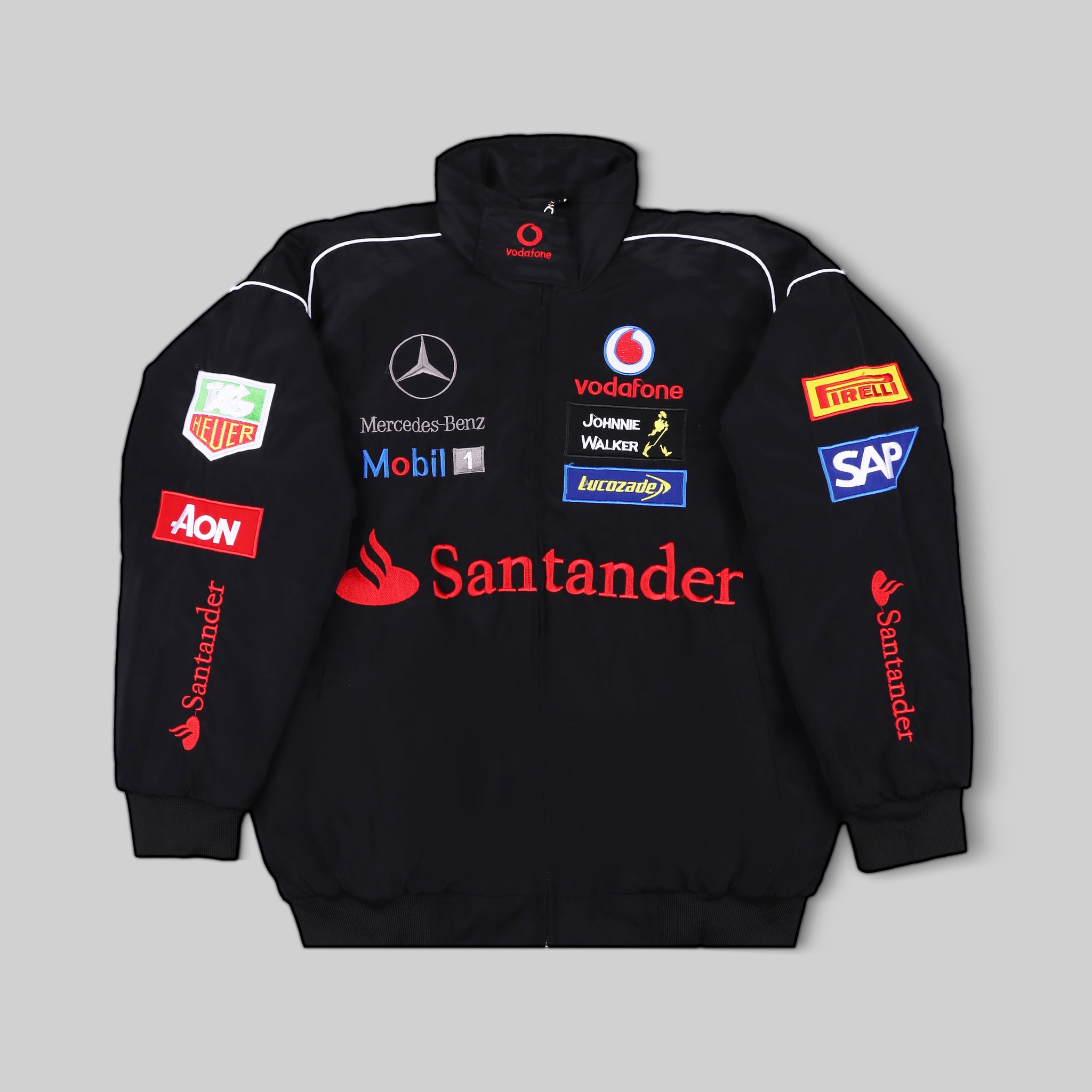 Mercedes Vintage Racing Jacket - Black - Circuit Vintage