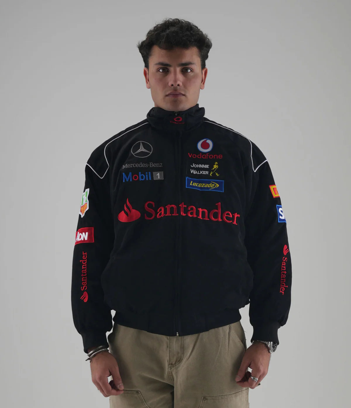 Mercedes Vintage Racing Jacket - Black