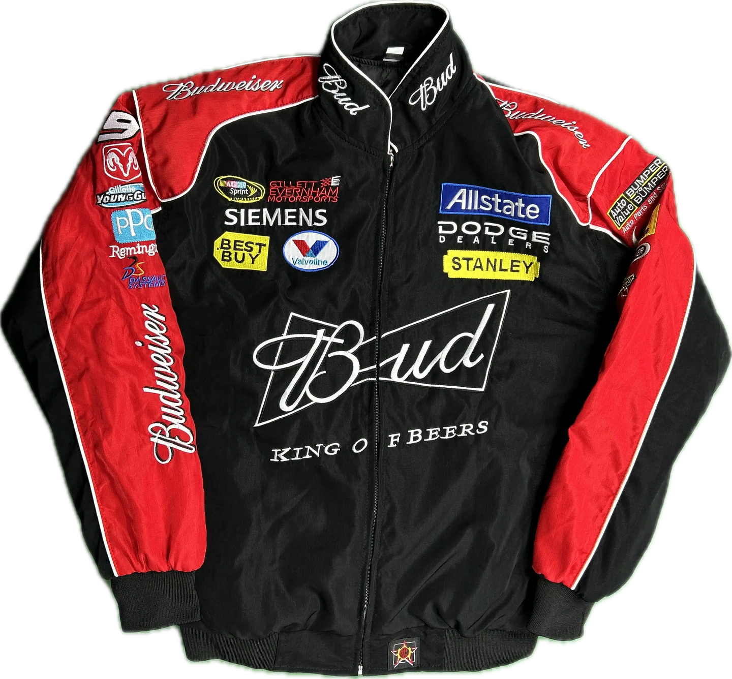 Budweiser Racing Jacket - Black/Red - Circuit Vintage