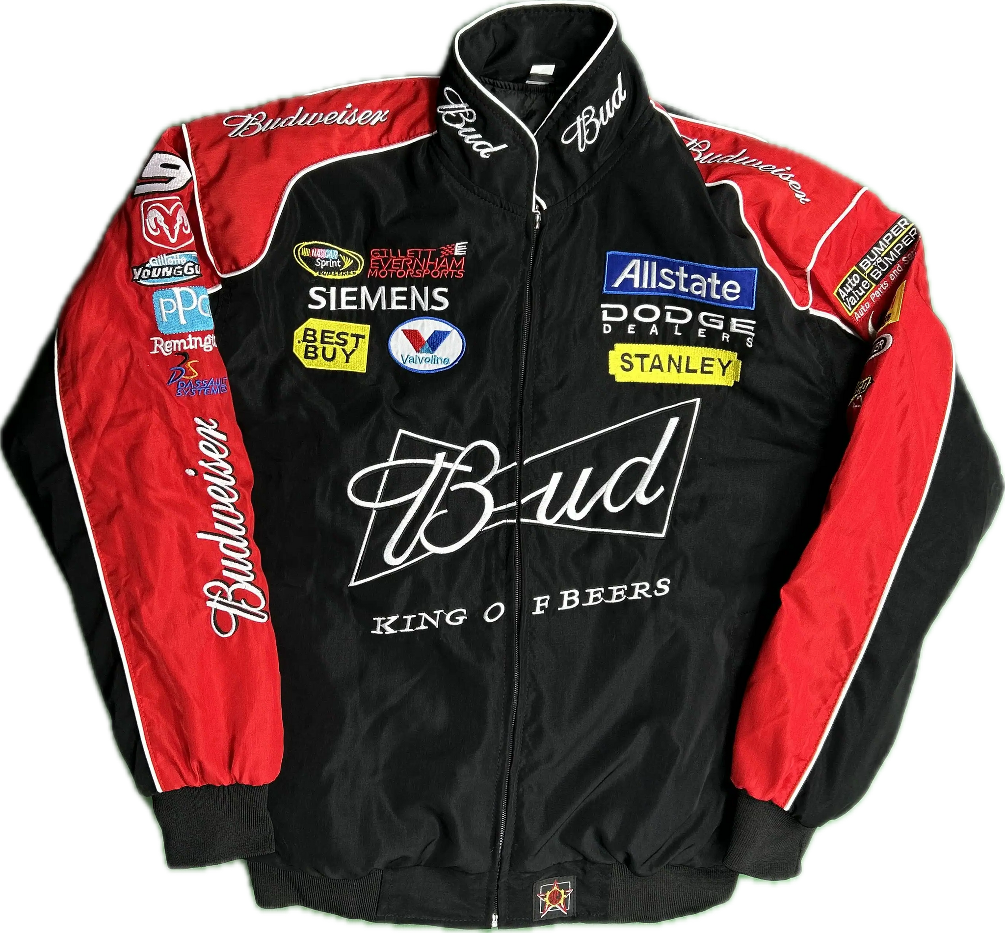 Budweiser Racing Jacket - Black/Red - Circuit Vintage