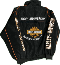 Harley Davidson Racing Jacket - Black - Circuit Vintage