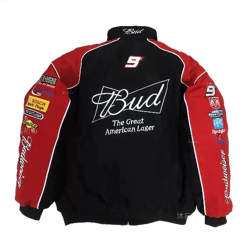 Budweiser Racing Jacket - Black/Red - Circuit Vintage