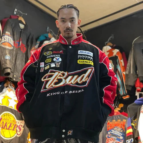 Budweiser Racing Jacket - Black/Red - Circuit Vintage