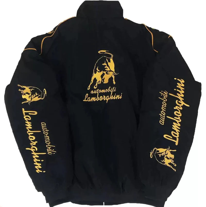Lamborghini Racing Jacket - Black - Circuit Vintage