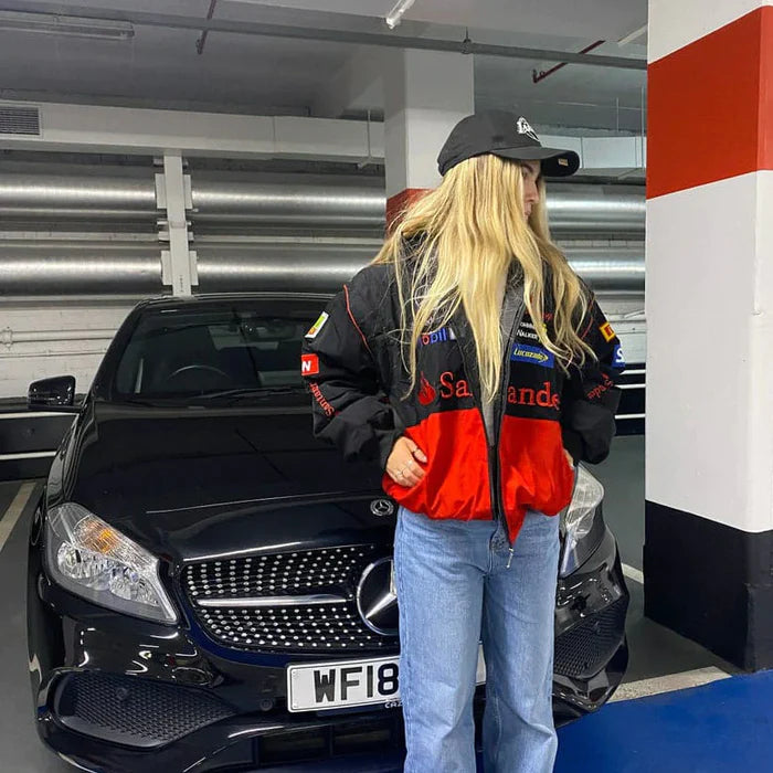 Mercedes Racing Jacket - Black/Red – Circuit Vintage